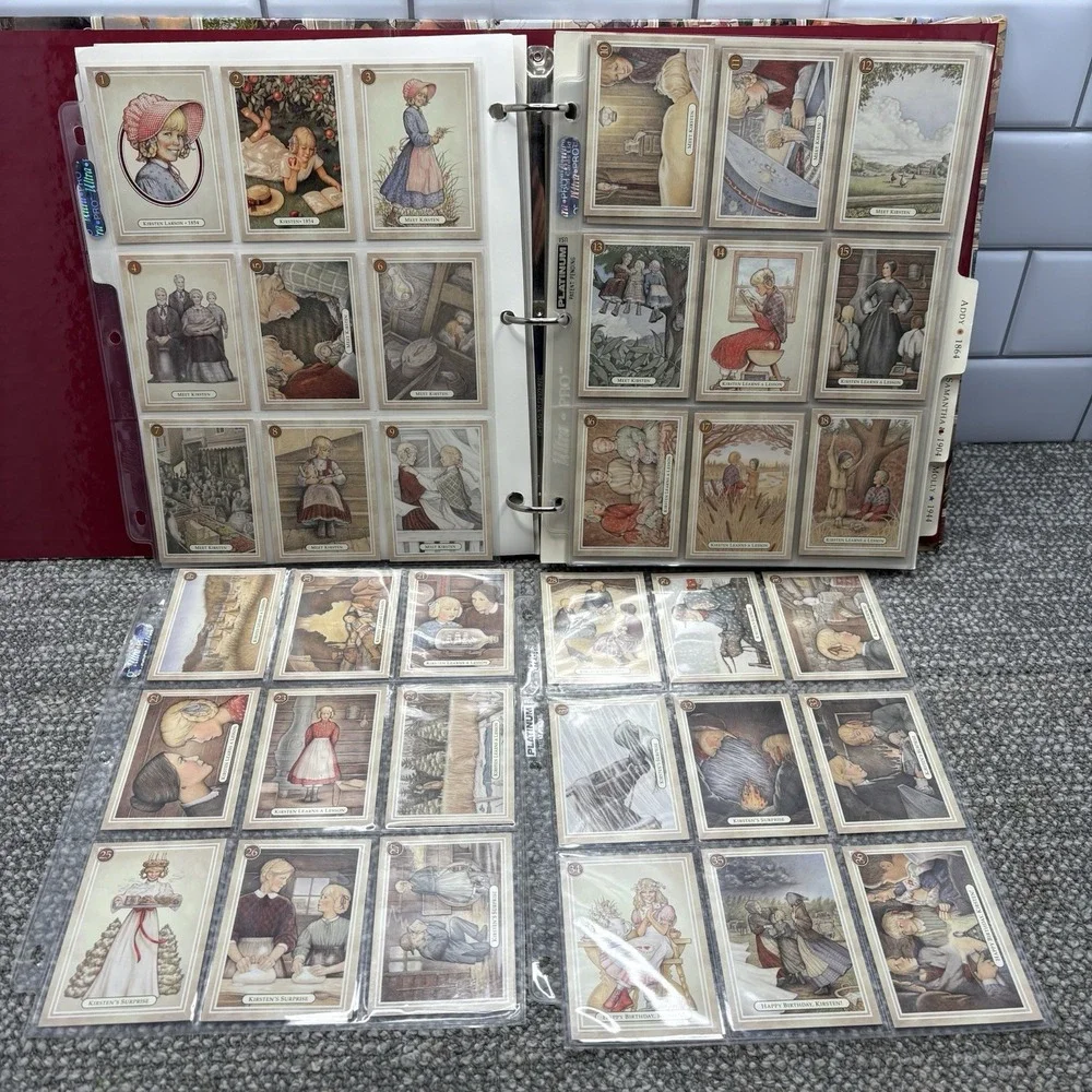 American Girl VTG Trading Cards W Notebook Felicity Molly Samantha MORE 90s